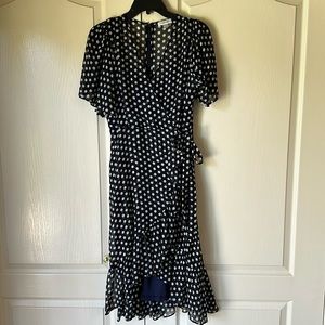 Calvin Klein faux  wrap dress with liner